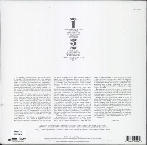 BOBBY HUTCHERSON FEATURING HAROLD LAND – SAN FRANCISCO (1971) - 2023 REISSUE LP BLUE NOTE SIFIR PLAK