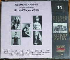 CLEMENS KRAUSS CONDUCTS RICHARD WAGNER / EDITION WIENER STAATSOPER LIVE VOL.14 (1994) - 2CD KOCH 2.EL