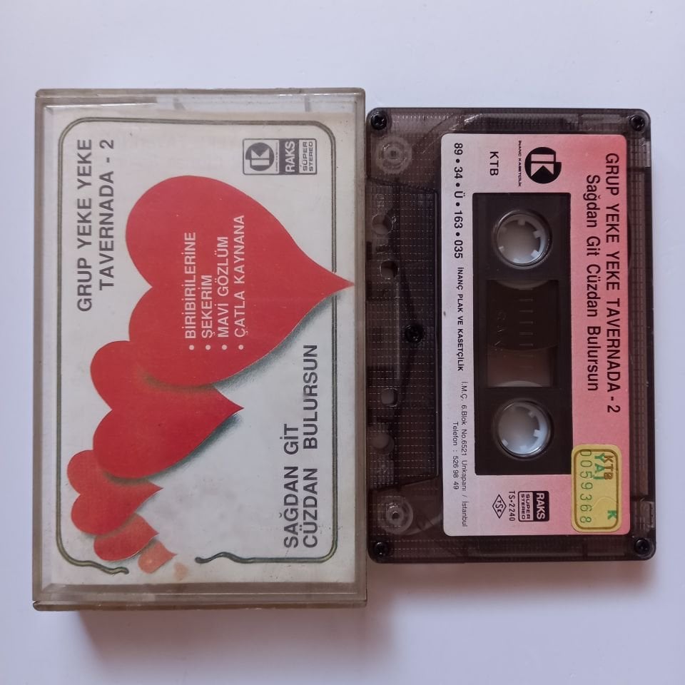 GRUP YEKE YEKE - GRUP YEKE YEKE TAVERNADA 2 / SAĞDAN GİT CÜZDAN BULURSUN (1989) - KASET 2.EL