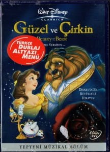 BEAUTY AND THE BEAST - GÜZEL VE ÇİRKİN - DISNEY ANİMASYONU - DVD AMBALAJINDA SIFIR