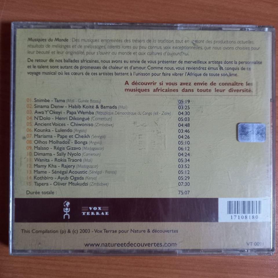 BALLADES AFRICAINES / SNIMBE, N'DOLO, MALASO, DIMAMA, MAMY KHA (2003) - CD 2.EL