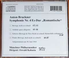 OSWALD KABASTA DIRIGIERT ANTON BRUCKNER / SYMPHONIE NR. 4 ES-DUR (1996) - CD MONO 2.EL