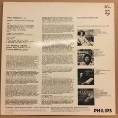 SCHUBERT - SONGS FOR GRETCHEN, ELLEN & SULEIKA, ELLY AMELING (SOPRANO) İMZALI , DALTON BALDWIN (PIANO) İMZALI (1977) 2.EL PLAK