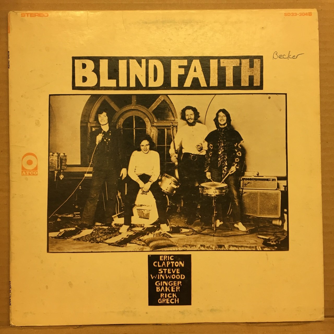 BLIND FAITH (ERIC CLAPTON STEVE WINWOOD GINGER BAKER) 1969 2.EL PLAK