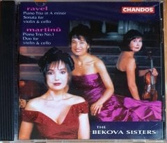 MARTINU: TRIO / DUO - RAVEL: TRIO / SONATA - THE BEKOVA SISTERS (1996) - CD CHANDOS 2.EL