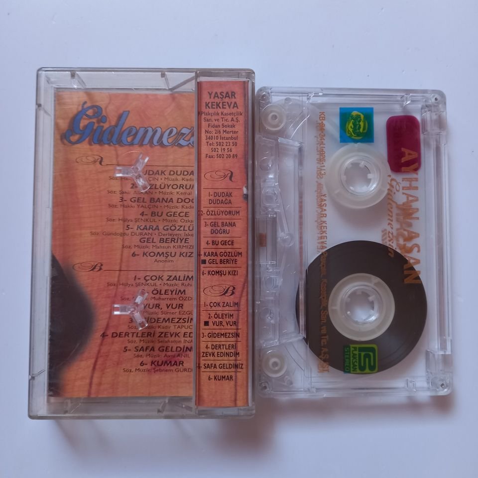 AYHAN AŞAN - GİDEMEZSİN (1994) - KASET 2.EL
