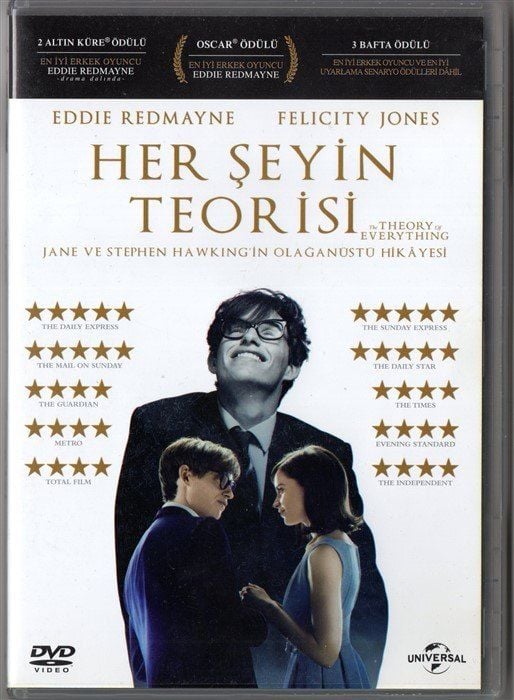 HER ŞEYİN TEORİSİ - THE THEORY OF EVERYTHING - STEPHEN HAWKING BİYOGRAFİ - DVD AMBALAJINDA SIFIR
