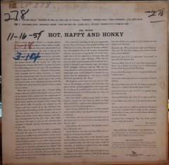 DEL WOOD - HOT HAPPY & HONKY - PLAK 2.EL
