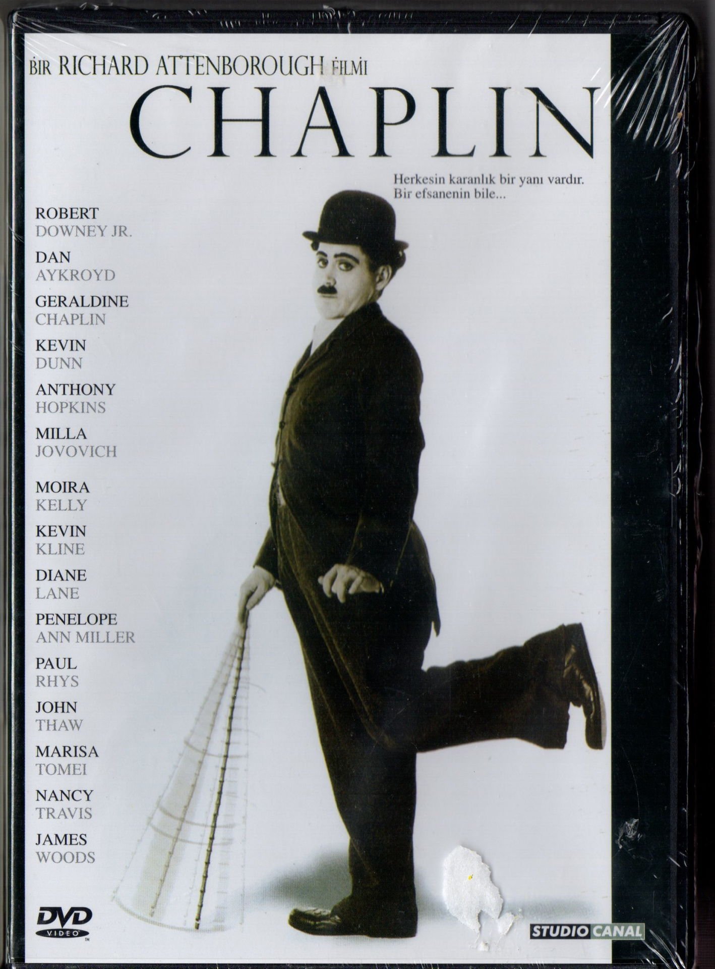 CHAPLIN - RICHARD ATTENBOROUGH - ROBERT DOWNEY JR. - DVD AMBALAJINDA SIFIR