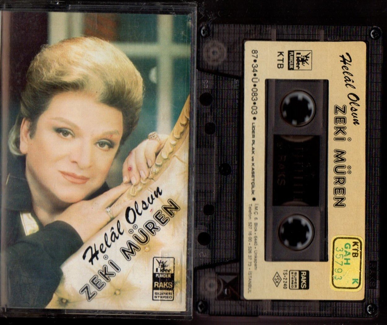 ZEKİ MÜREN - HELAL OLSUN (1987) - KASET 2.EL