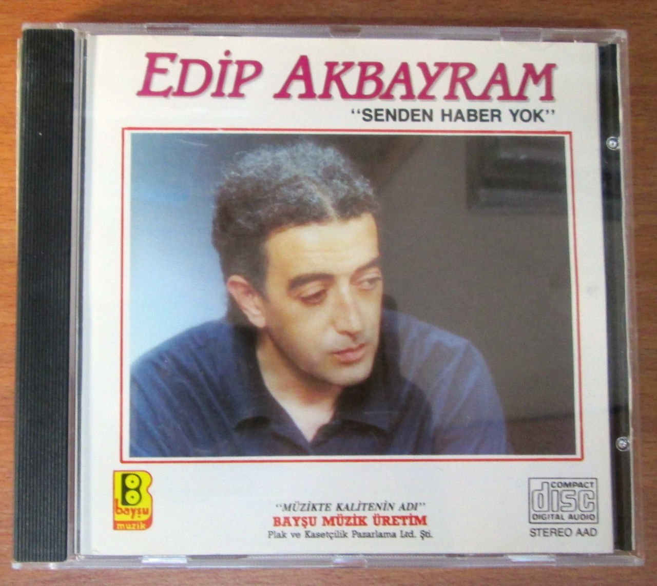 EDİP AKBAYRAM - SENDEN HABER YOK (1991) - CD ESKİ SARI BANDROL BAYŞU MÜZİK İLK BASKI 2.EL