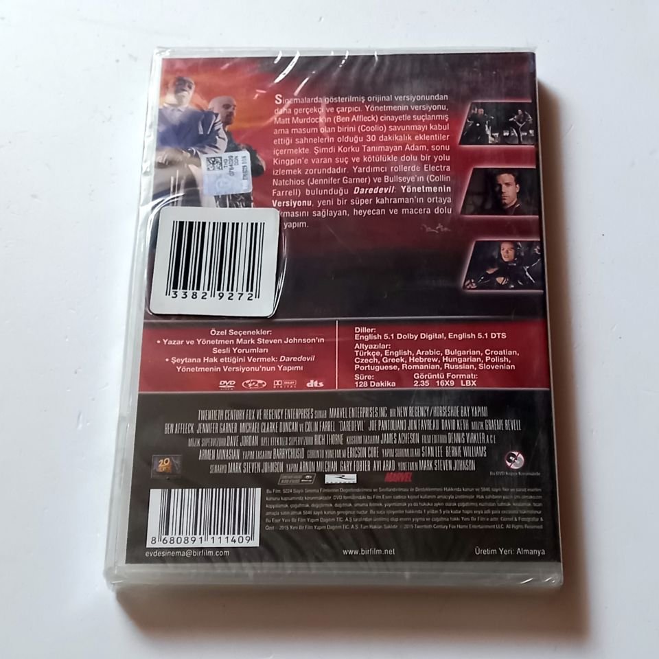 KORKUSUZ / DAREDEVIL - BEN AFFLECK, JENNIFER GARNER - YÖN.: MARK STEVEN JOHNSON - DVD AMBALAJINDA SIFIR