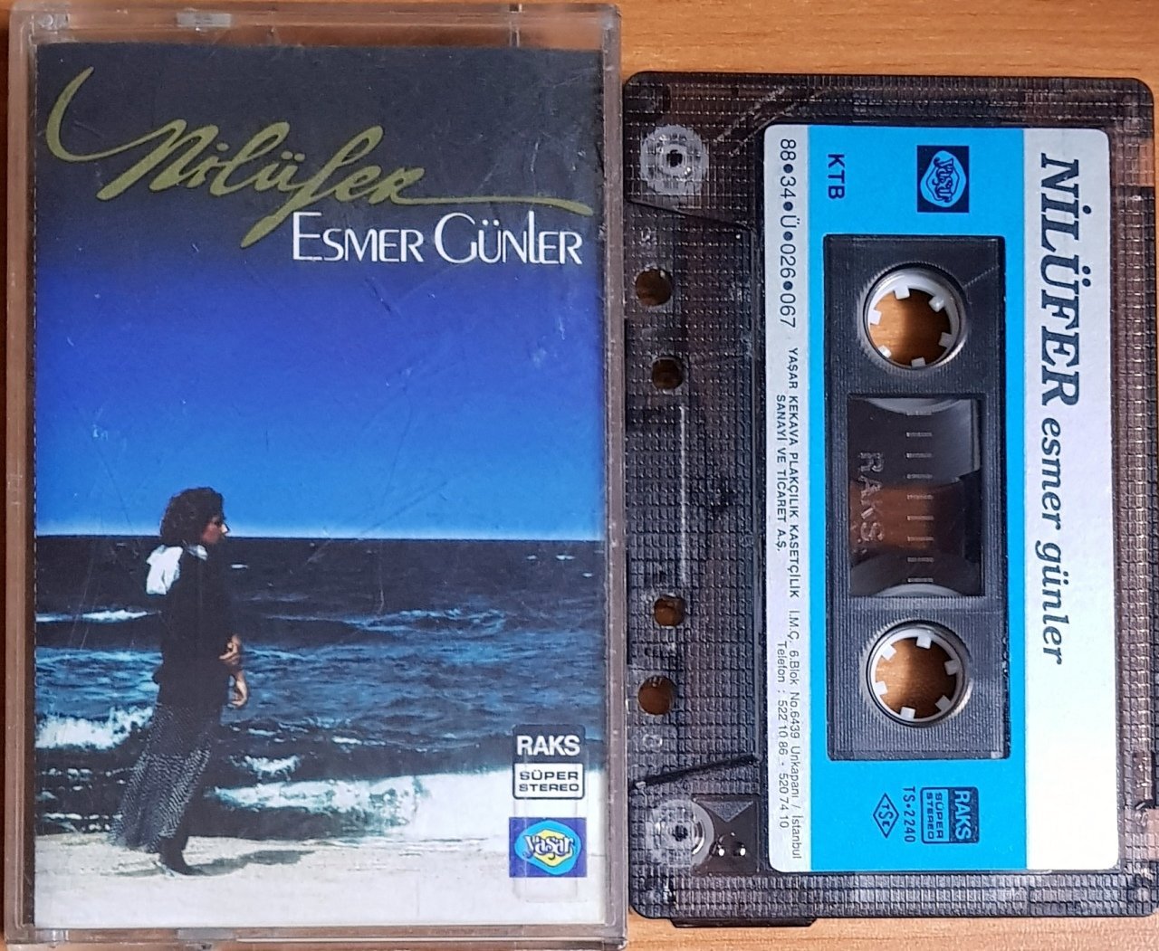 NİLÜFER - ESMER GÜNLER (1988) YAŞAR KEKEVA KASET 2.EL