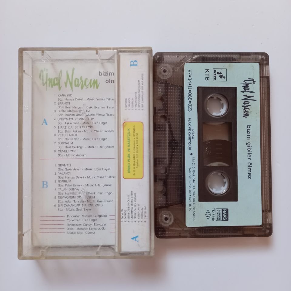 ÜNAL NARÇIN - BİZİM GİBİLER ÖLMEZ (1987) - KASET 2.EL