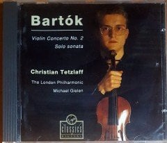 BARTOK - VIOLIN CONCERTO NO.2, SOLO SONATA / CHRISTIAN TETZLAFF, THE LONDON PHILHARMONIC, MICHAEL GIELEN (1991) VIRGIN CLASSICS LIMITED CD 2.EL