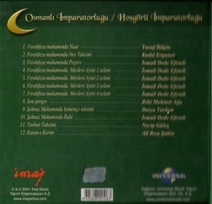 KUDSİ ERGUNER ENSEMBLE - FERAHFEZA MEVLEVİ AYİNİ (2001) - CD DIGIPAK 2.EL