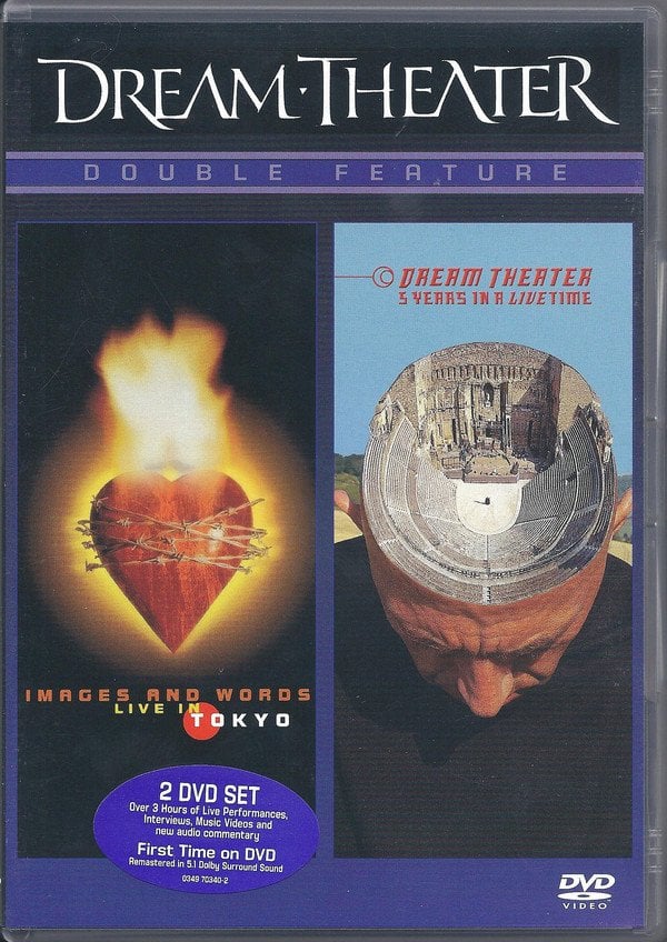 DREAM THEATER - DOUBLE FEATURE: IMAGES AND WORDS, LIVE IN TOKYO / DREAM THEATER, 5 YEARS IN A LIVE TIME (2004) - DVD SIFIR