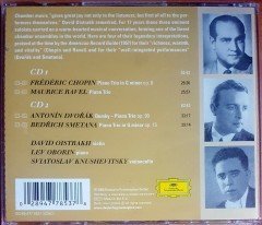 DAVID OISTRAKH PLAYS PIANO TRIOS BY CHOPIN, DVORAK, RAVEL & SMETANA / LEV OBORIN: PIANO, SVIATOSLAV KNUSHEVITSKY: CELLO (2009) DEUTSCHE GRAMMOPHON 2CD 2.EL
