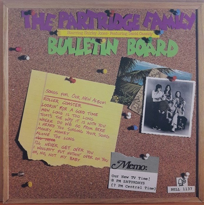 THE PARTRIDGE FAMILY - BULLETIN BOARD - SHIRLEY JONES & DAVID CASSIDY - PLAK 2.EL