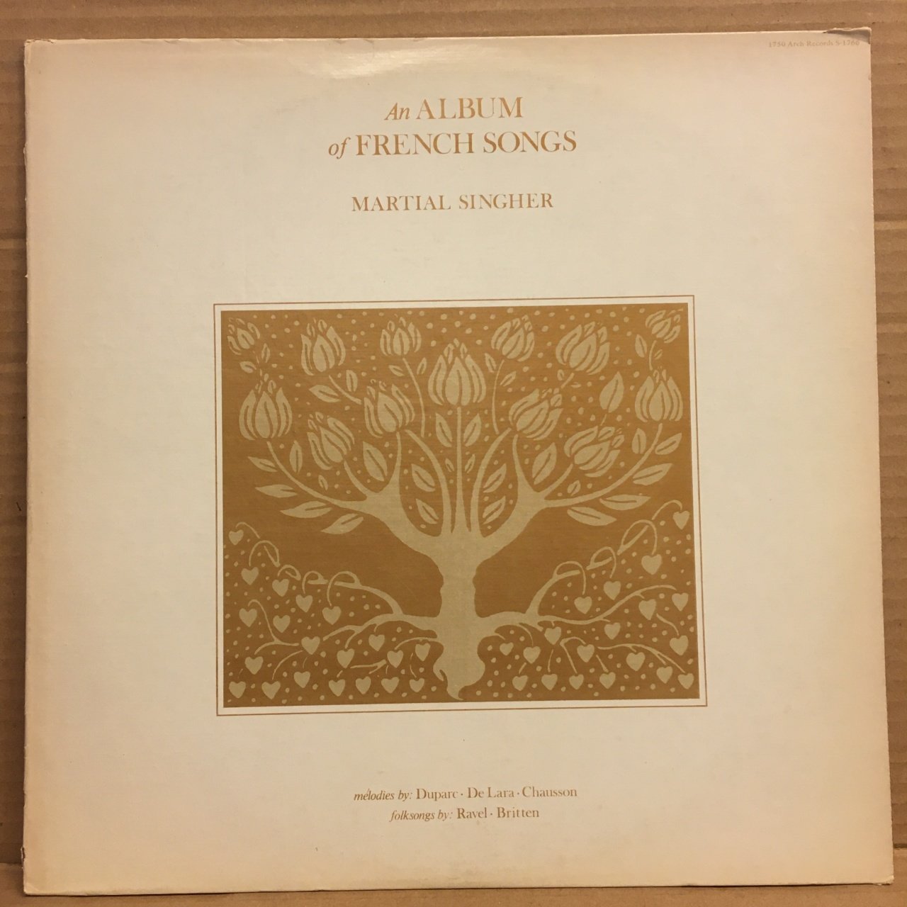 MARTIAL SINGHER - AN ALBUM OF FRENCH SONGS (1977) DUPARE, RAVEL, DELARA, CHAUSSON 2.EL PLAK