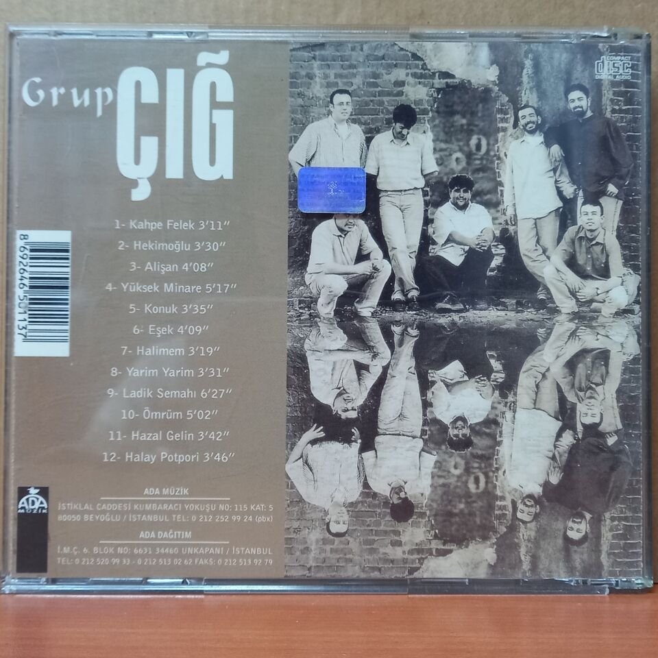 GRUP ÇIĞ - ÇIĞ TÜRKÜLERİ - CD 2.EL