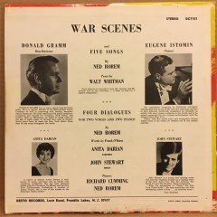 NED ROREM WAR SCENES - DONALD GRAMM - LP 2.EL PLAK
