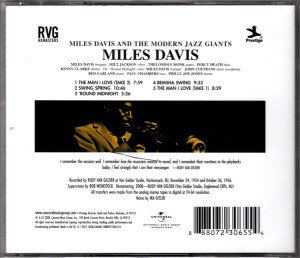 MILES DAVIS AND THE MODERN JAZZ GIANTS (1959) - CD SIFIR