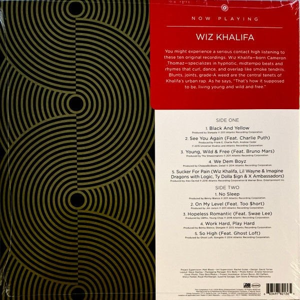 WIZ KHALIFA - NOW PLAYING SERIES (2024) - LP COMPILATION BLUE COLOURED EDITION HIP HOP SIFIR PLAK