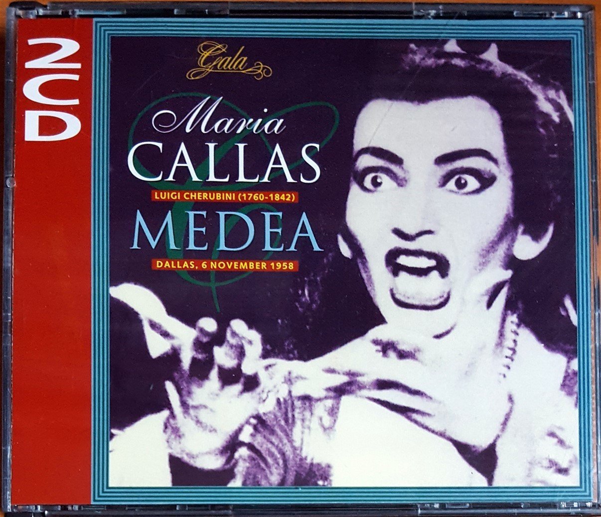 MARIA CALLAS / MEDEA / LUIGI CHERUBINI / DALLAS 6 NOVEMBER 1958 (1994) GALA 2CD 2.EL