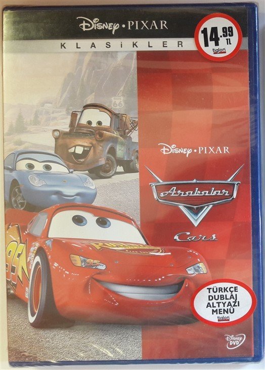 ARABALAR - THE CARS - PIXAR ANİMASYON - DVD SIFIR