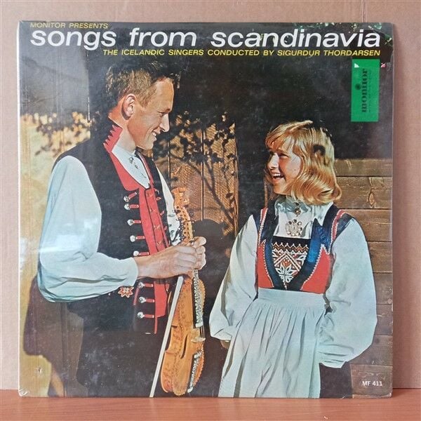 SONGS FROM SCANDINAVIA / KARLAKOR REYKJAVIKUR, SIGURDUR THORDARSEN (1964) - LP DÖNEM BASKISI SIFIR PLAK