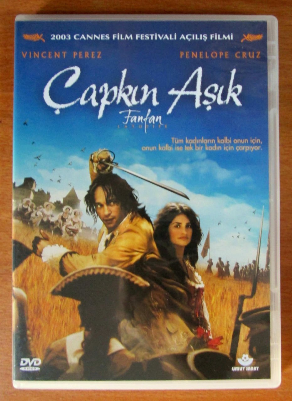 ÇAPKIN AŞIK - FANFAN  LA TULIPE - VINCENT PEREZ - PENÉLOPE CRUZ - GÉRARD KRAWCZYK - DVD 2.EL