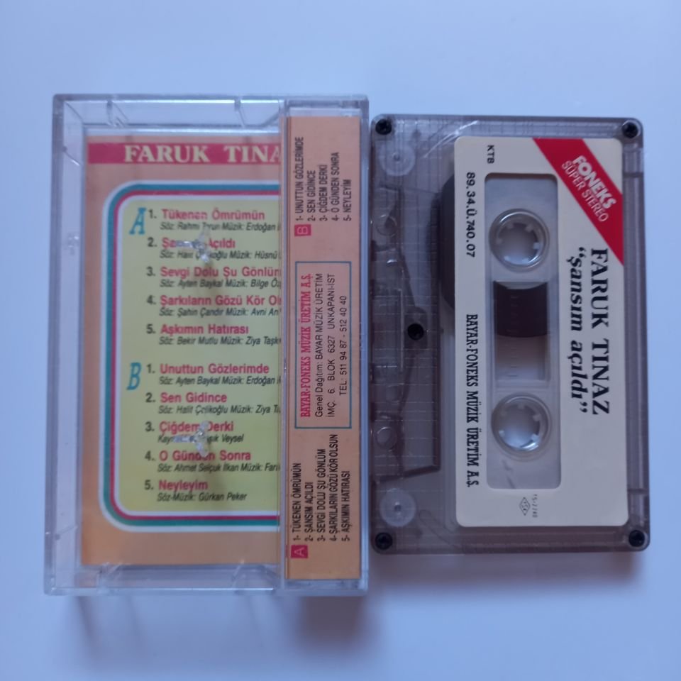 FARUK TINAZ - ŞANSIM AÇILDI (1989) - KASET 2.EL