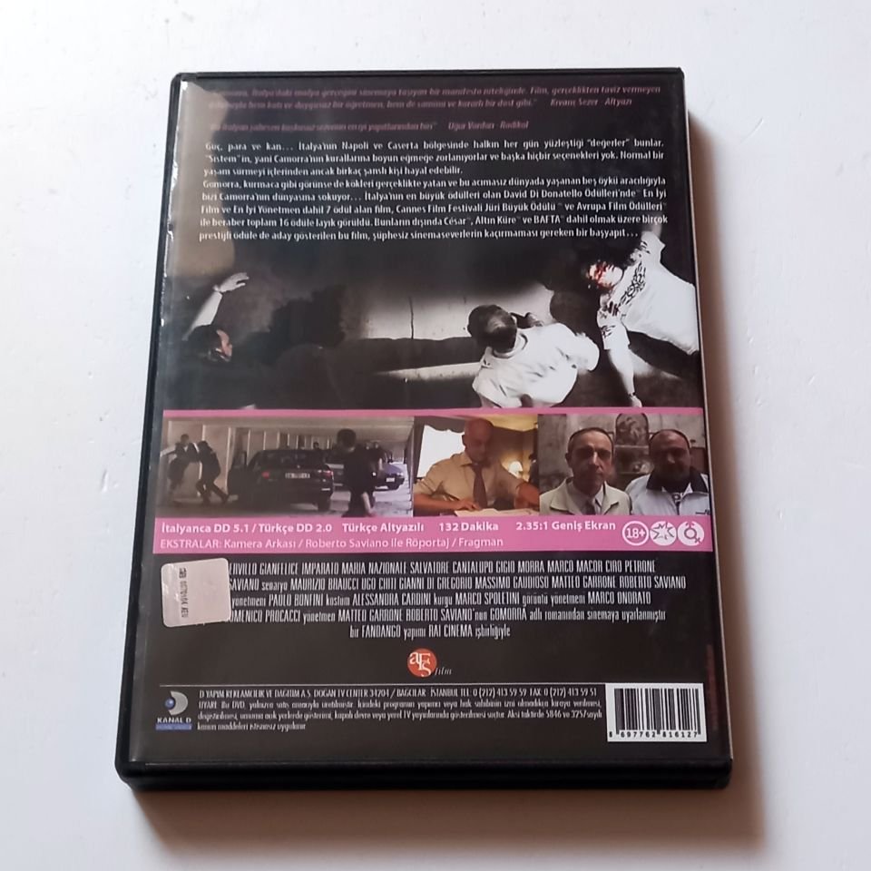 GOMORRA - GIANFELICE IMPARATO, SALVATORE ABBRUZZESE - YÖN.: MATTEO GARRONE - DVD 2.EL