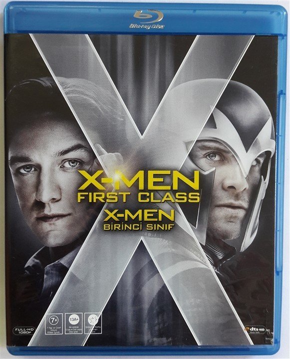 X-MEN BİRİNCİ SINIF - X-MEN FIRST CLAS - JAMES McAVOY - MICHAEL FASSBENDER - MARVEL - BLU-RAY 2.EL