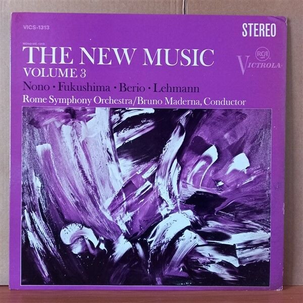 THE NEW MUSIC, VOLUME 3 / NONO • FUKUSHIMA • BERIO • LEHMANN - ROME SYMPHONY ORCHESTRA / BRUNO MADERNA  (1968) - LP 2. EL PLAK