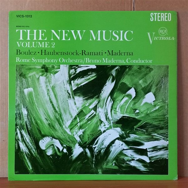 THE NEW MUSIC, VOLUME 2 / BOULEZ • HAUBENSTOCK-RAMATI • MADERNA - ROME SYMPHONY ORCHESTRA / BRUNO MADERNA (1968) - LP 2. EL PLAK