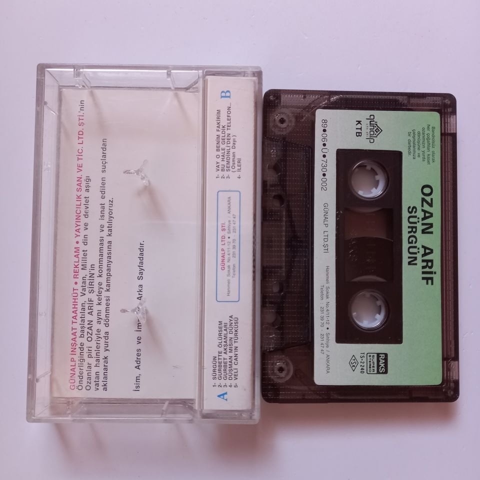 OZAN ARİF - SÜRGÜN (1989) - KASET 2.EL