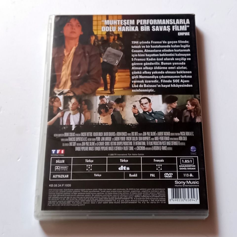 FEMALE AGENTS / TEHLİKELİ KADINLAR - SOPHIE MARCEAU, JULIE DEPARDIEU - YÖN.: JEAN-PAUL SALOME - DVD 2.EL