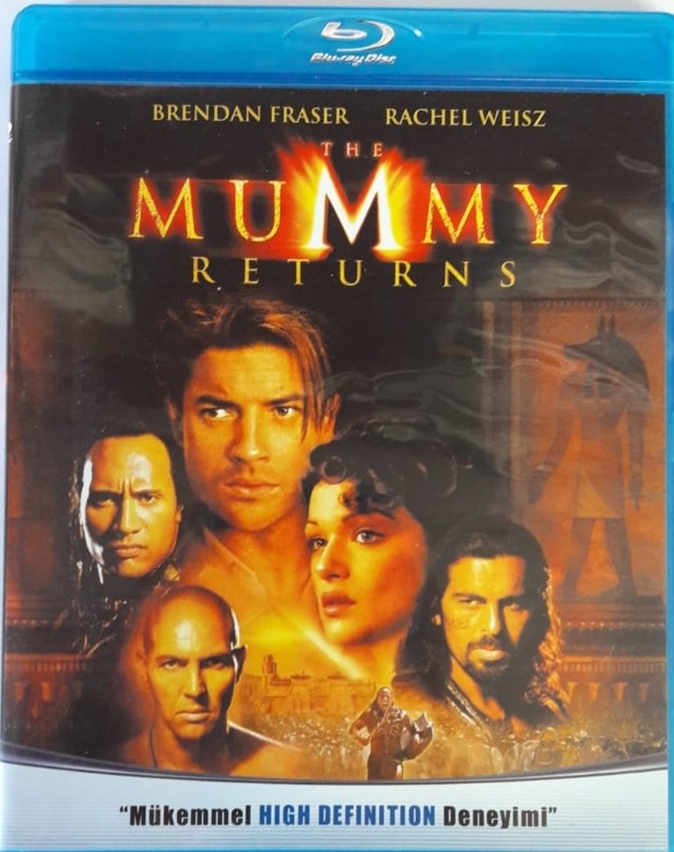 THE MUMMY RETURNS - MUMYA DÖNÜYOR - BRENDAN FRASER - RACHEL WEISZ - BLU-RAY 2.EL