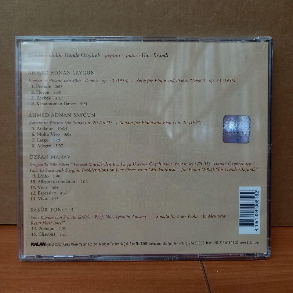 HANDE ÖZYÜREK - SAYGUN'LA YÜZ YÜZE (2007) - CD 2.EL