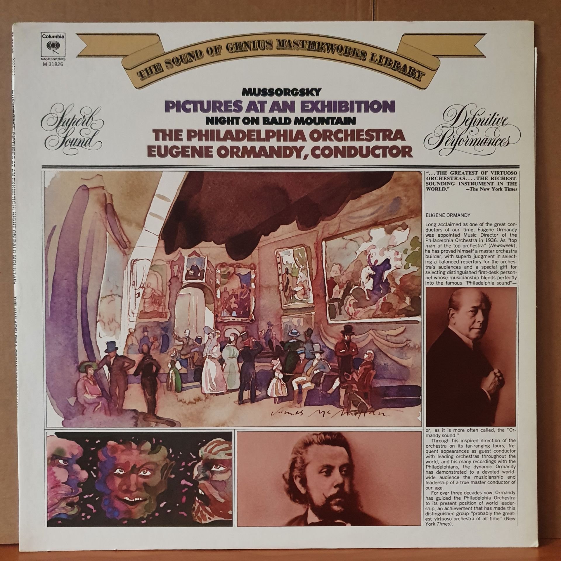 MUSSORGSKY: PICTURES AT AN EXHIBITIONİ NIGHT ON BALD MOUNTIN / EUGENE ORMANDY (1973) - LP 2.EL PLAK