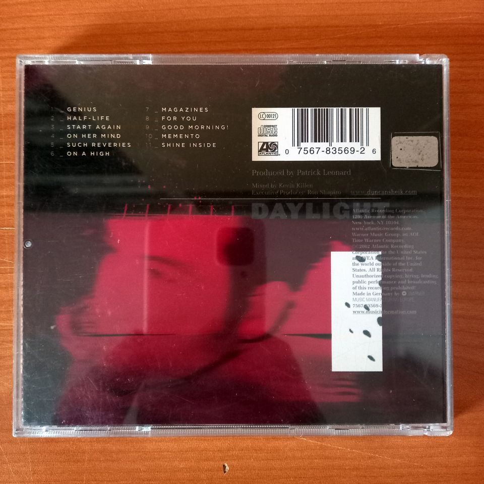 DUNCAN SHEIK – DAYLIGHT (2002) - CD 2.EL