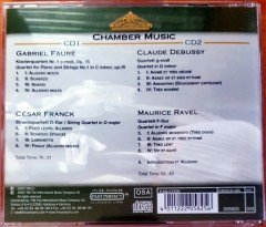 CHAMBER MUSIC / GABRIEL FAURE CESAR FRANCK CLAUDE DEBUSSY MAURICE RAVEL (2002) 2CD 2.EL