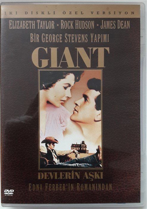 GIANT - DEVLERİN AŞKI - ELIZABETH TAYLOR - ROCK HUDSON - JAMES DEAN - 2xDVD ÖZEL VERSİYON 2.EL (EDNA FERBER)