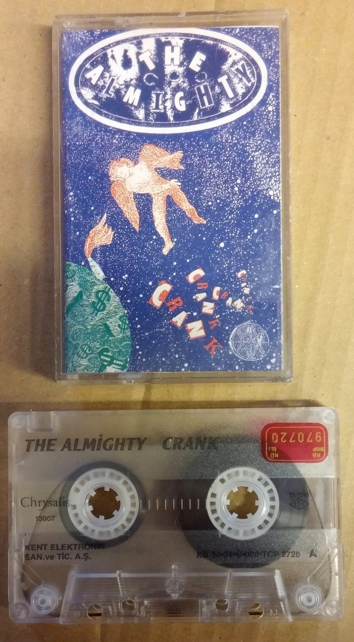 ALMIGHTY - CRANK CASSETTE 1994 MADE IN TURKEY ''USED''