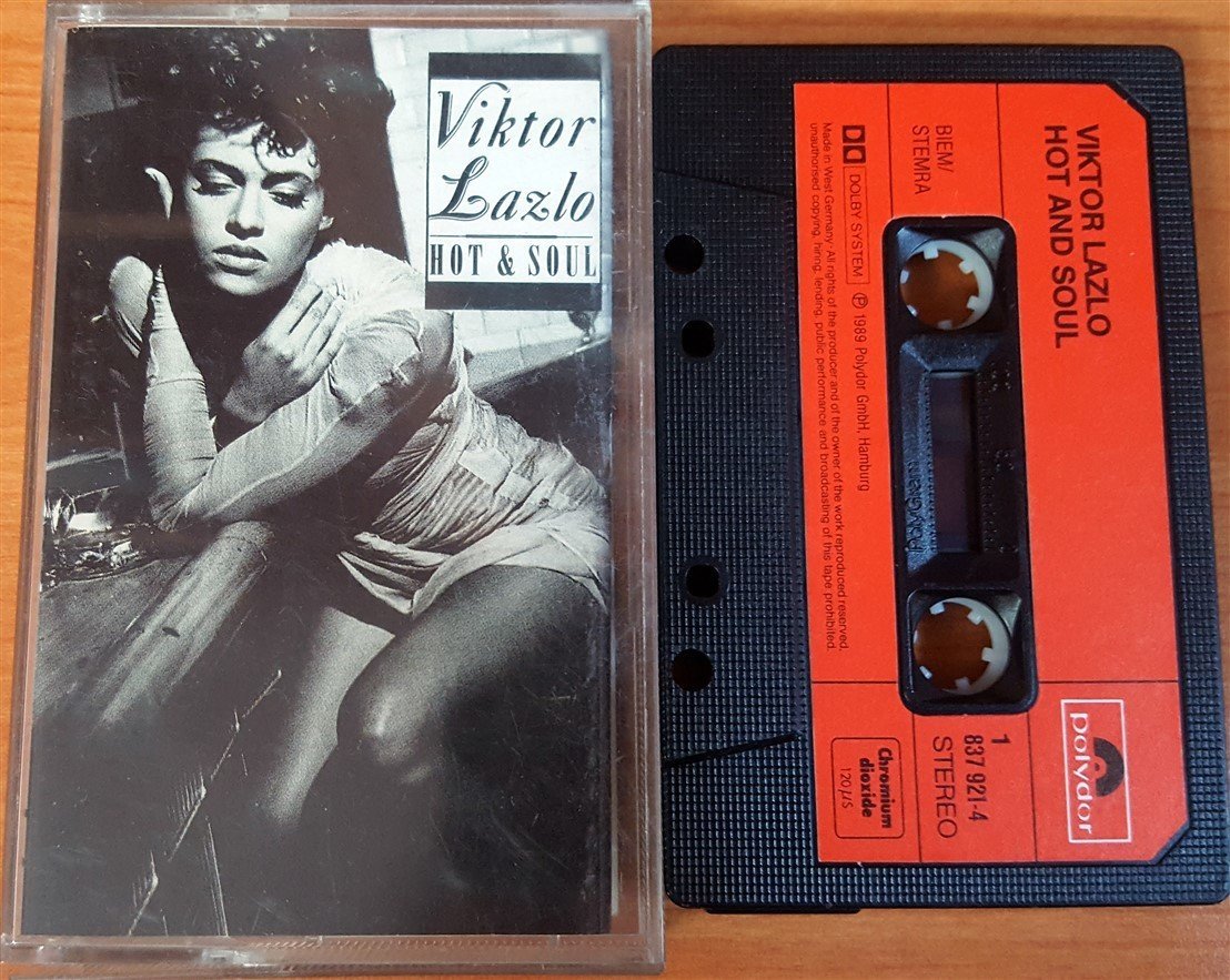 VIKTOR LAZLO - HOT & SOUL CASSETTE MADE IN WEST GERMANY ''USED'' PAPER LABEL