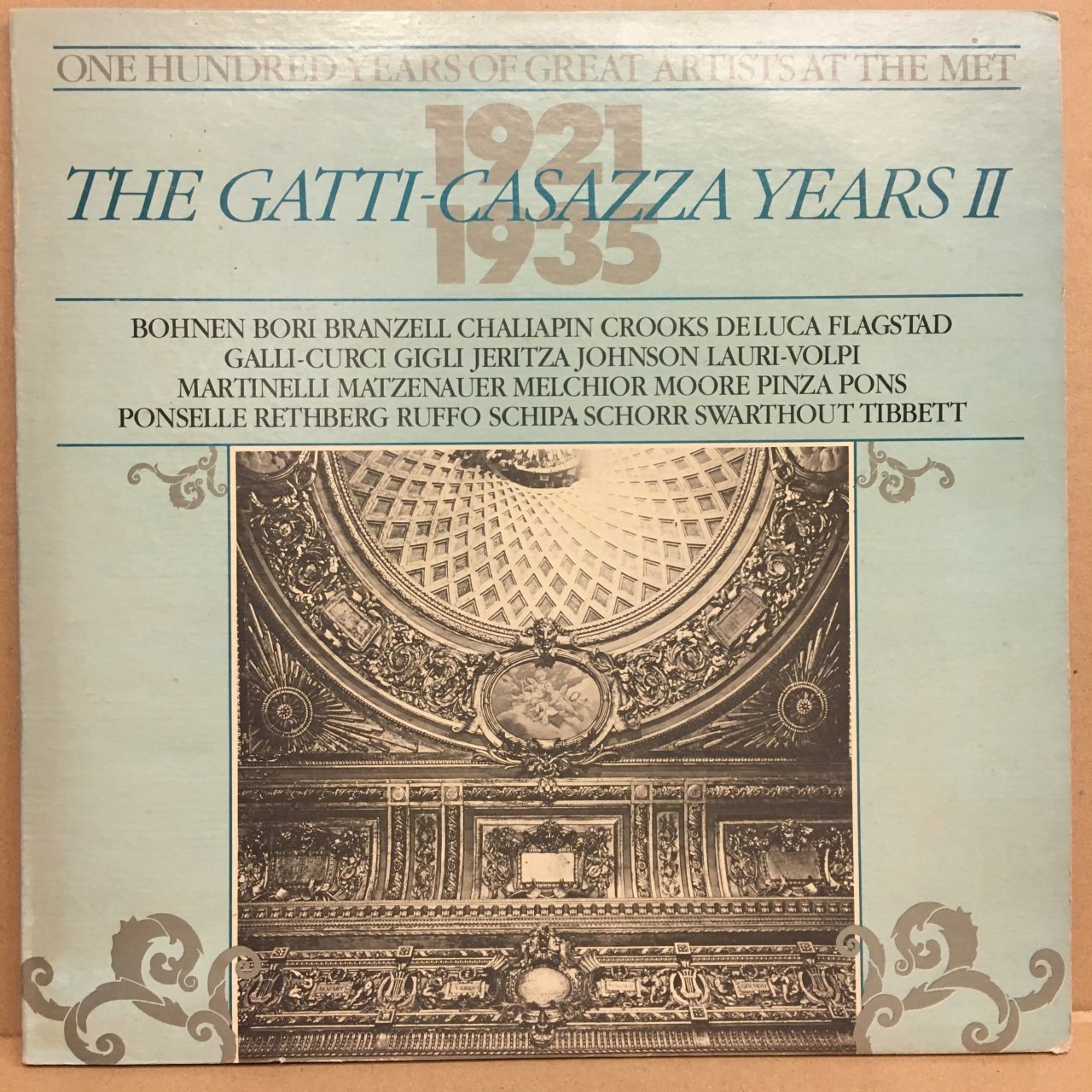 THE GATTI-CASAZZA YEARS II OPERA (1921-1935) 1984 2.EL 2PLAK