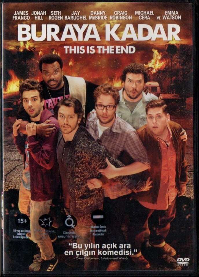 BURAYA KADAR - THIS IS THE END - JAMES FRANCO, JONAH HILL, SETH ROGEN - DVD 2.EL