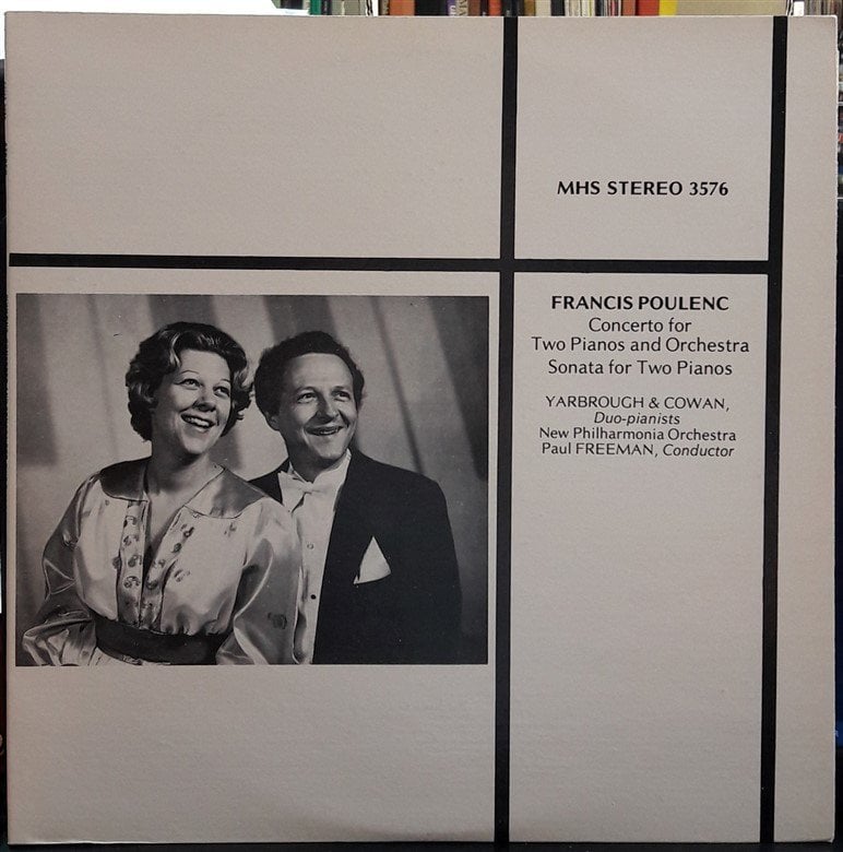 POULENC: CONCERTO FOR TWO PIANOS AND ORCHESTRA, YARBROUGH & COWAN - PLAK 2.EL